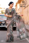 Neha Vol 11 By Kashvi Dull Moss Digital Printed Saree Exporters In India